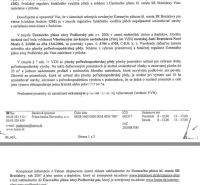 Dokument o územním plánu pro pozemky ve Vinohradech, Bratislava, s funkcí určenou pro vinice.