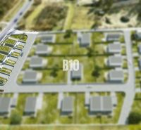 Vizualizace pozemků - bydlení v Trenčianských Teplicích s cestní infrastrukturou.