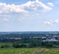 Výhled z vinic na Vtáčikově cestě v Bratislavě - Rači na město.