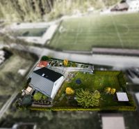 Rodinný dům v Makově s rozlehlou zahradou a trampolínou.