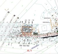 Mapa pozemku pro bydlení na Partizánské cestě v Banské Bystrici s plány infrastruktury.