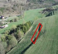 Louky a lesy na zemědělských a lesních pozemcích v Čiernom Balogu, obklopené krajinou.