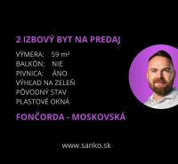 2-pokojový byt na Moskevské v Banské Bystrici, 59 m², bez balkonu, sklep.