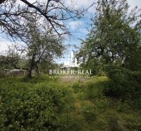 Zahrada u rodinného domu v Bódvaszilasi je obklopena hustou zelení a stromy.
