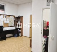 Kanceláře s pracovním stolem a dekorativní podlahou působí prakticky zařízené.