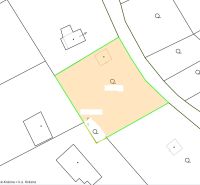 Mapa pozemků na Šípkové ulici v části Zahrady, Košice - městská část Krásná.