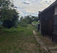 Zahrada s trávníkem a chodníkem na Hlavní ulici ve Viničném, Pozemky - bydlení.
