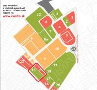 predaj, pozemky pre radové rodinné domy-CENTRO Čierna Voda - mapa