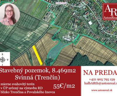 Pozemky - bydlení, Svinná, prodej, Trenčín, Slovensko