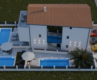 CHORVATSKO - Apartmány v malém obytném domě - MANDRE, OSTROV PAG