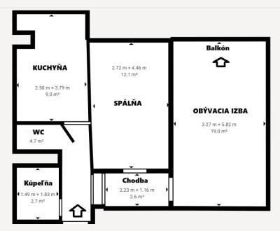 Prodej Byt 2+1, Byt 2+1, Pred poľom, Trenčín, Slovensko