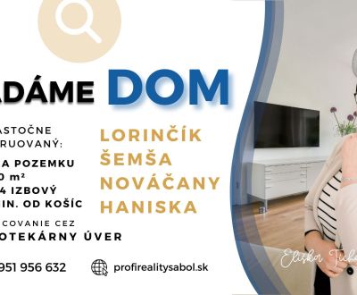 Hledáme Rodinný dům, Rodinný dům, Košice-okolie, Slovensko