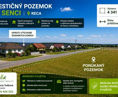 Prodej Pozemky - bydlení, Pozemky - bydlení, Reca, Senec, Slovensko