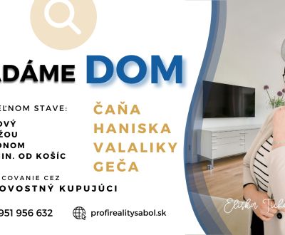 Hledáme Rodinný dům, Rodinný dům, Košice-okolie, Slovensko