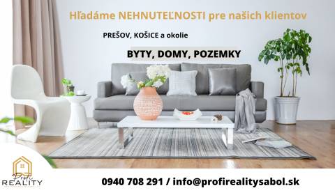 Hledáme Byt 2+1, Prešov, Slovensko