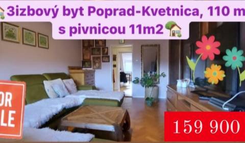 Byt 3+1, Kvetnica, prodej, Poprad, Slovensko