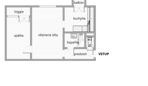 Byt 2+1, Sibírska, prodej, Bratislava - Nové Mesto, Slovensko