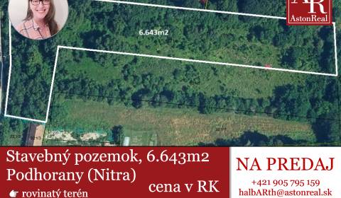 Pozemky - bydlení, Podhorany, prodej, Nitra, Slovensko