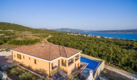 CHORVATSKO - Krásný dům s výhledem na moře - MASLENICA, Zadar