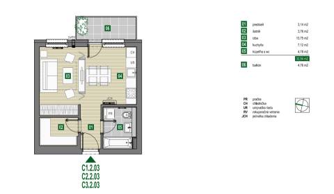 Prodej Byt 1+1, Byt 1+1, Limbašská cesta, Pezinok, Slovensko