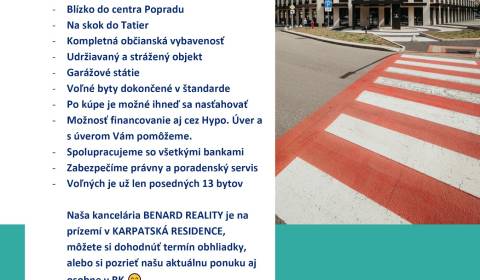 Prodej Byt 3+1, Byt 3+1, Karpatská, Poprad, Slovensko