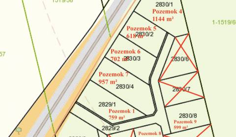 Prodej Pozemky - bydlení, Pozemky - bydlení, Nové Zámky, Slovensko