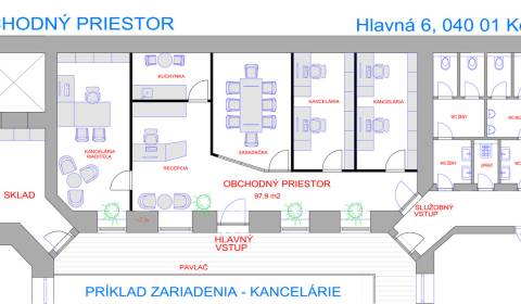 Pronájem Prostory pro obchod, Prostory pro obchod, Hlavná, Košice - St