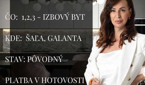 Prodej Byt 3+1, Byt 3+1, Šaľa, Slovensko