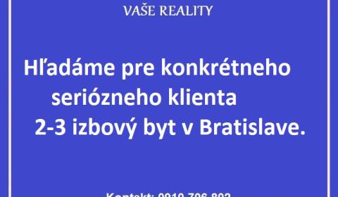 Hledáme Byt 2+1, Byt 2+1, Bratislava - Ružinov, Slovensko