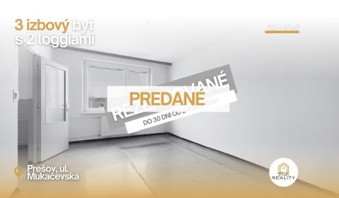 Prodej Byt 3+1, Byt 3+1, Mukačevská, Prešov, Slovensko