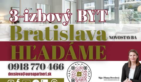 Hledáme Byt 3+1, Byt 3+1, Bratislava - Petržalka, Slovensko