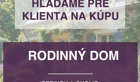 Hledáme Rodinný dům, Rodinný dům, Pezinok, Slovensko