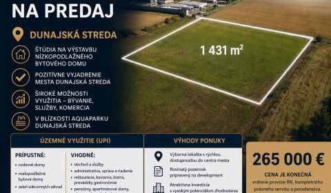 Prodej Pozemky - bydlení, Pozemky - bydlení, Gabčíkovská cesta, Dunajs