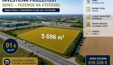 Prodej Pozemky - bydlení, Pozemky - bydlení, Senec, Slovensko