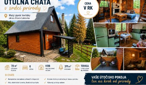 Prodej Chata, Chata, Stará Ľubovňa, Slovensko