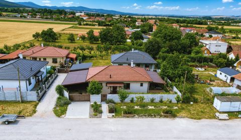 Moderní rodinný dům s bazénem a zahradou v Oponicích