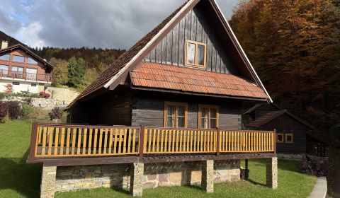 Útulná dřevěnice v Terchové s krásným výhledem na přírodu