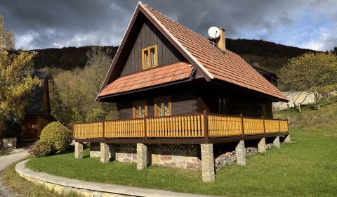 Útulná dřevěnice v Terchové s krásným výhledem na přírodu