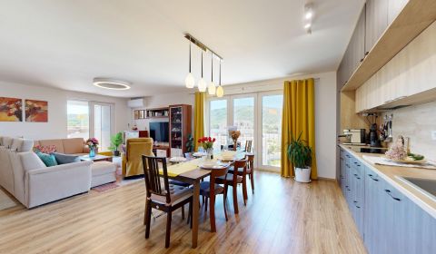 Jedinečný 4pokojový penthouse s panoramatickými výhledy, Bory, 2x park