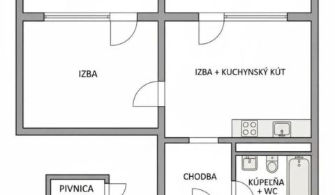 Prodej Byt 2+1, Byt 2+1, Šustekova, Bratislava - Petržalka, Slovensko