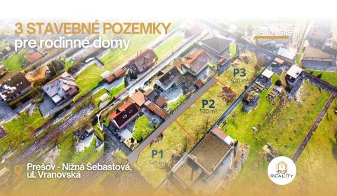 Prodej Pozemky - bydlení, Pozemky - bydlení, Vranovská, Prešov, Sloven