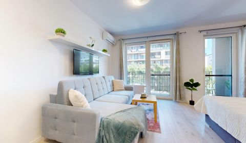 BA/PETRŽALKA-Pronájem 1i bytu s klimatizací a balkonem - Slunečnice