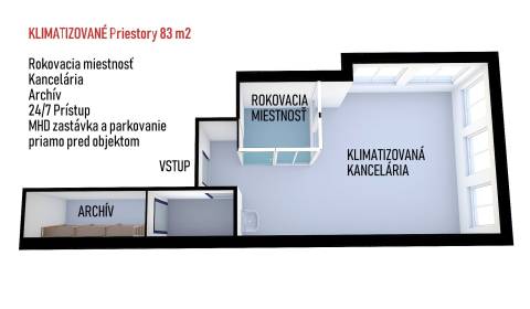 Kancelářské prostory, Solivarská, pronájem, Prešov, Slovensko