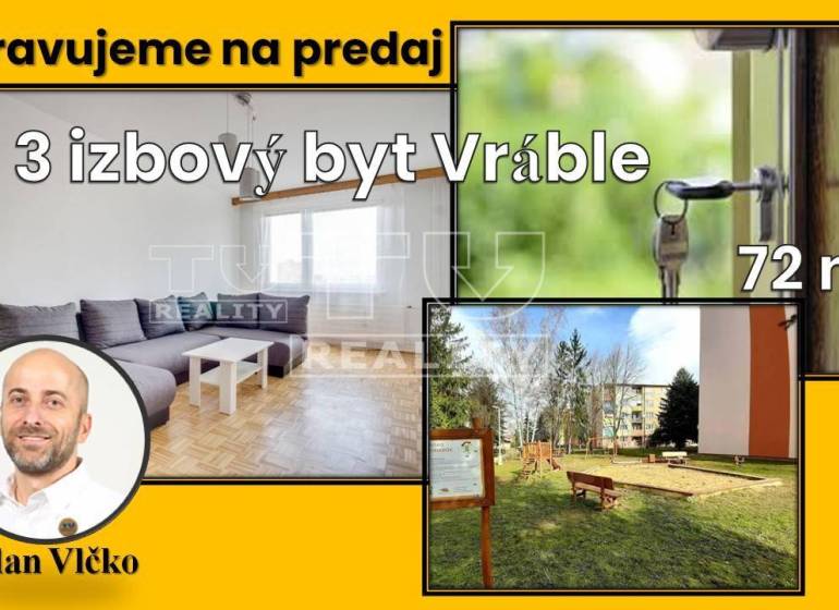Vráble Byt 3+1 prodej reality Nitra