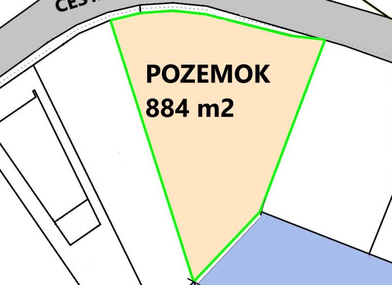 Pozemky - bydlení v Boldogu, u jezera, 884 m².