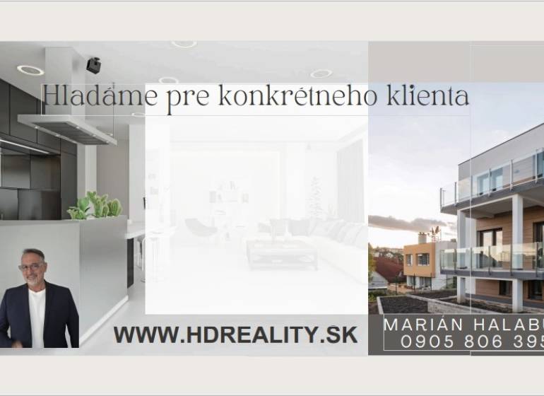 Realitní kancelář nabízí služby, kuchyň v 1-pokojovém bytě, exteriér Banské Bystrice.