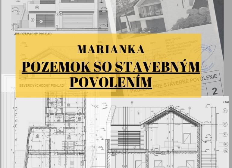 Návrhy stavby v Mariance na Potočné ulici pro Pozemky - bydlení.