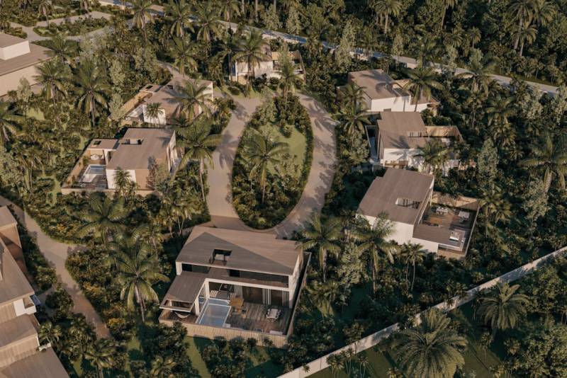 Luxusní rodinné domy uprostřed zeleně a palem v Zanzibar North.