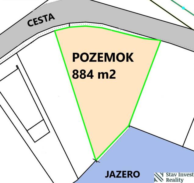 Pozemky - bydlení v Boldogu, u jezera, 884 m².