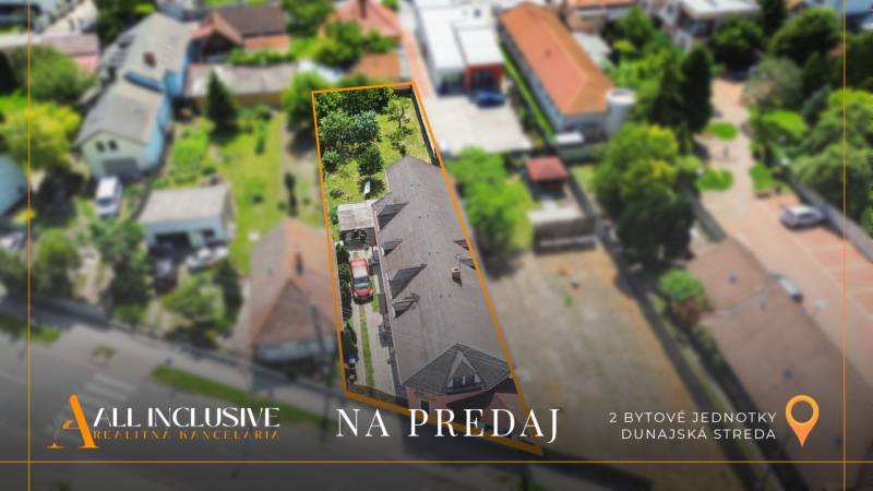 Rodinný dům na Gyulu Szabóa v Dunajské Stredě se dvěma bytovými jednotkami na prodej.